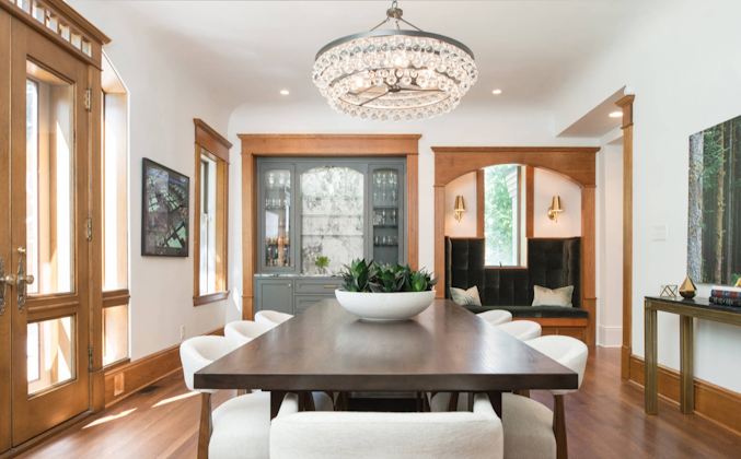 beautiful remodeled historic home dining area